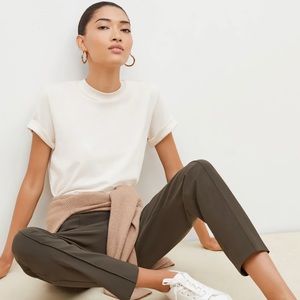 NEW WITH TAGS - MM LaFleur - Leslie T-Shirt - Pima Cotton - S - Cream